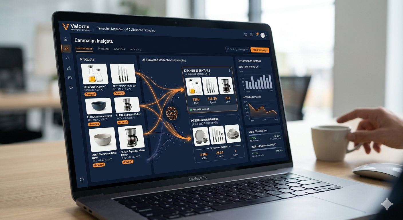 Sponsored Brands Collections con IA en Amazon Ads para marcas
